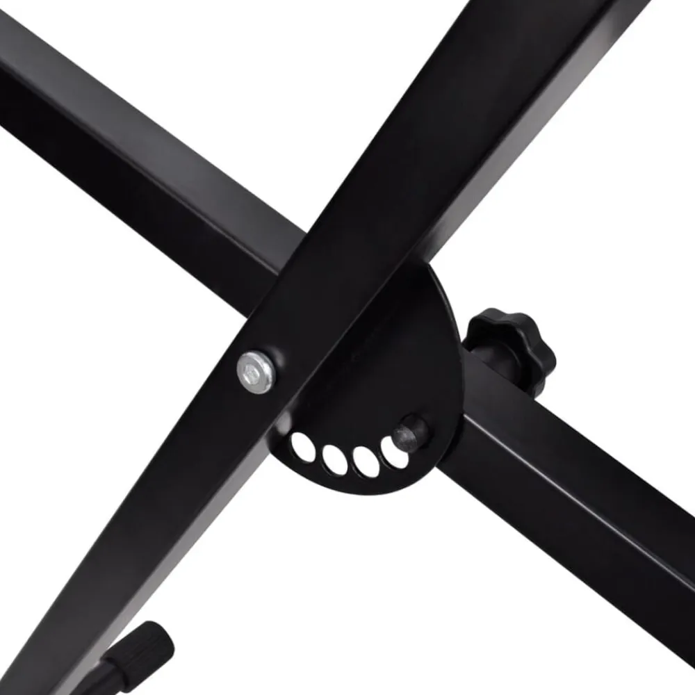 vidaXL Juego de taburete y soporte ajustable para teclado Online