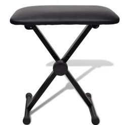 vidaXL Juego de taburete y soporte ajustable para teclado Online
