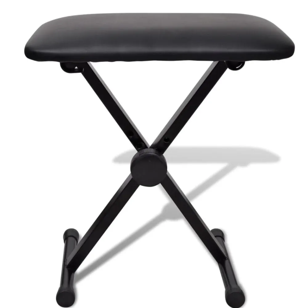 vidaXL Juego de taburete y soporte ajustable para teclado Online