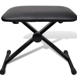 vidaXL Juego de taburete y soporte ajustable para teclado Online