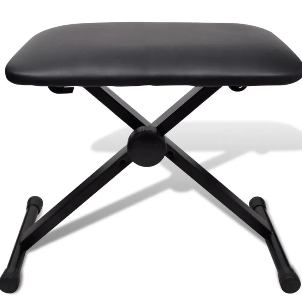 vidaXL Juego de taburete y soporte ajustable para teclado Online