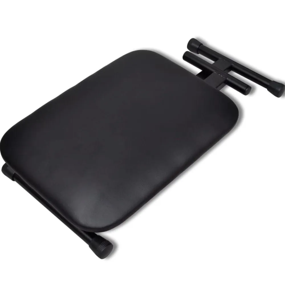 vidaXL Juego de taburete y soporte ajustable para teclado Online