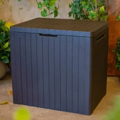 Keter Muebles De Jardín-Caja de almacenamiento de jardín City 113 L