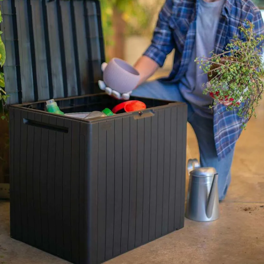 Keter Muebles De Jardín-Caja de almacenamiento de jardín City 113 L