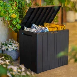 Keter Muebles De Jardín-Caja de almacenamiento de jardín City 113 L