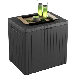 Keter Muebles De Jardín-Caja de almacenamiento de jardín City 113 L