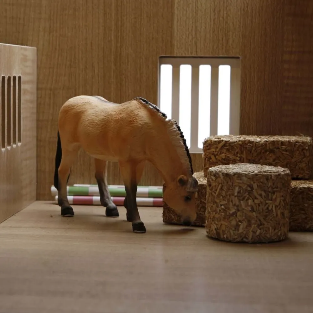 Kids Globe Juguetes-Establos de granja con 2 cajones y 1 taller 1:24 610167