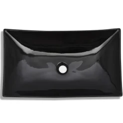 vidaXL Fontanería-Lavabo de cerámica rectangular color