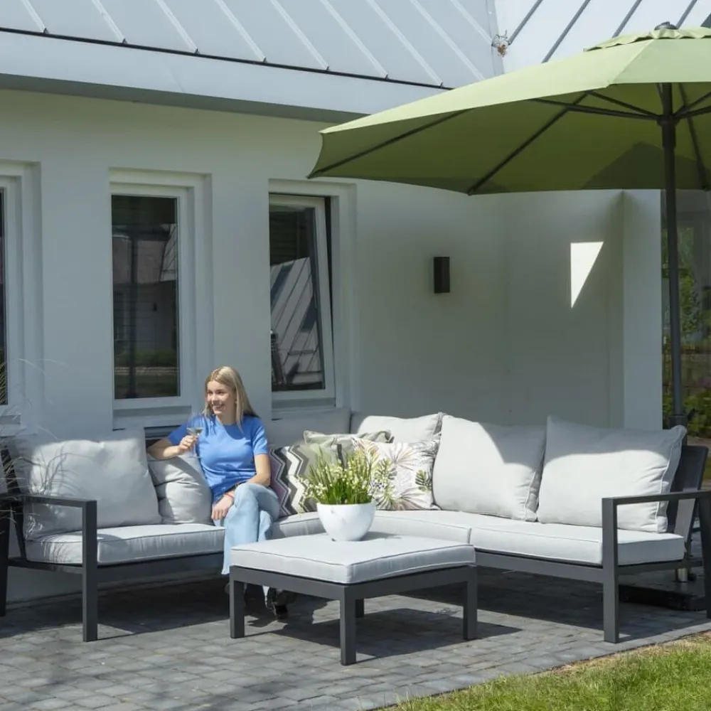 Madison Accesorios Para Muebles De Jardín-Funda para juego de muebles de jardín gris 255x255x70 cm