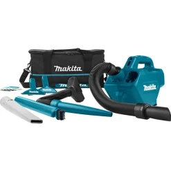 Makita Aspiradora con batería 10,8 V azul Best