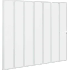vidaXL Mampara de ducha con 7 paneles plegables y toallero New