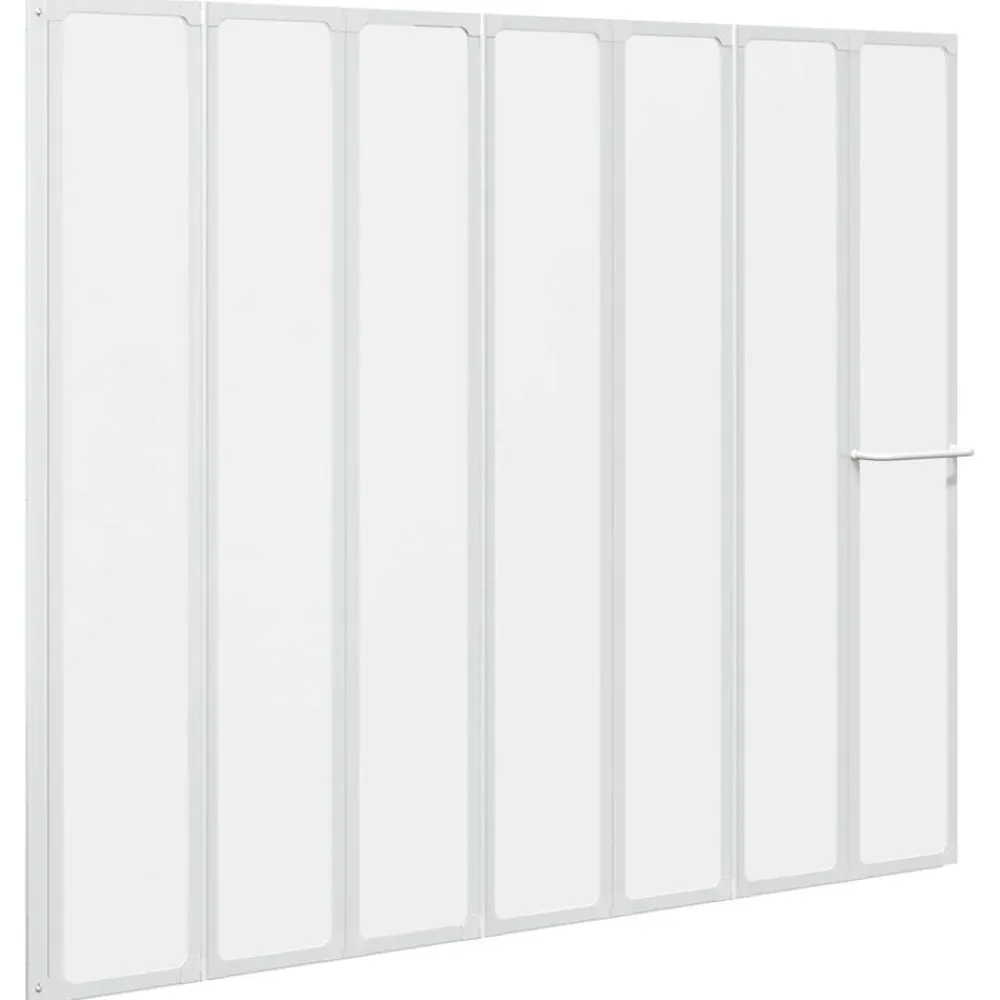 vidaXL Mampara de ducha con 7 paneles plegables y toallero New