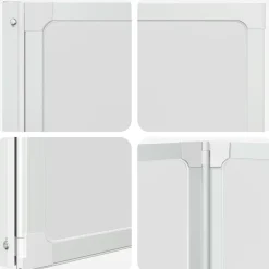 vidaXL Mampara de ducha con 7 paneles plegables y toallero New