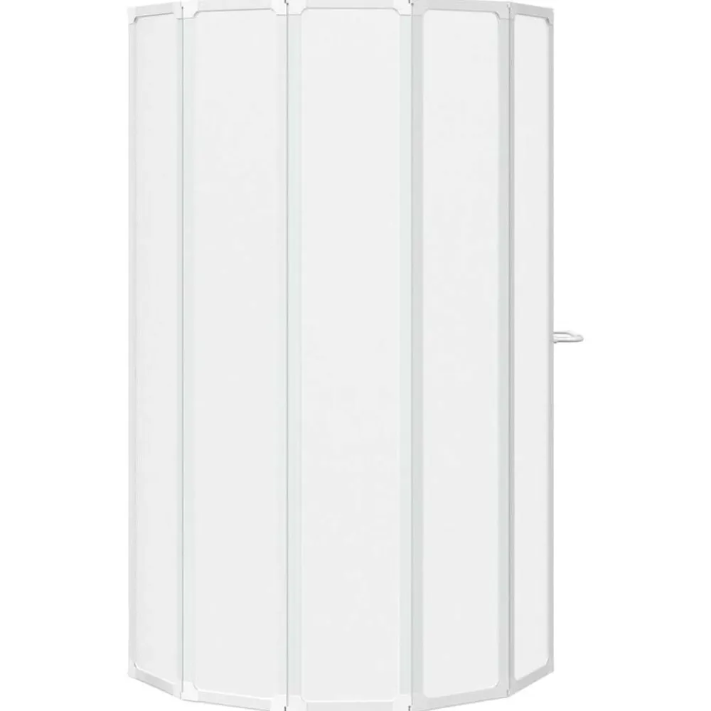 vidaXL Mampara de ducha con 7 paneles plegables y toallero New