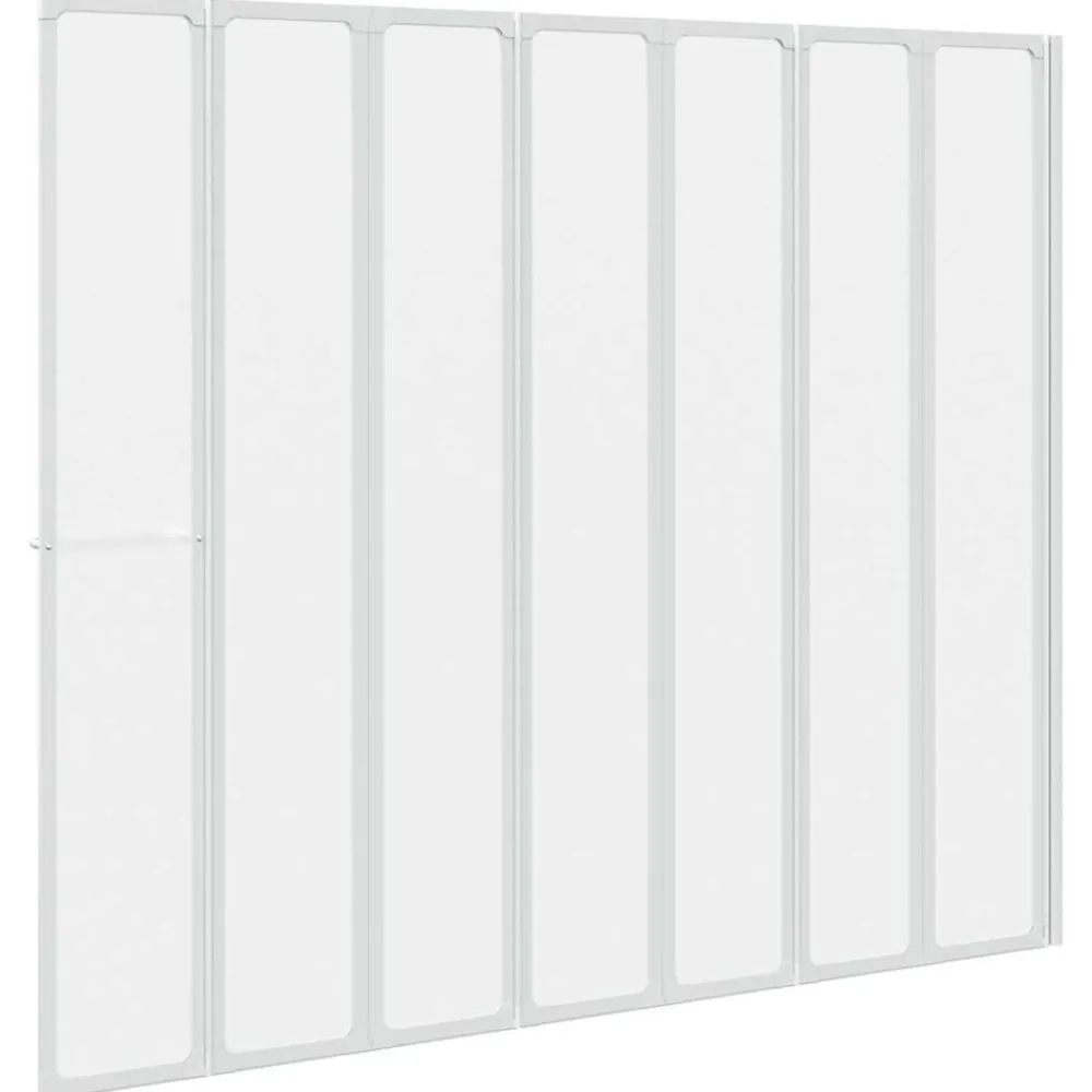 vidaXL Mampara de ducha con 7 paneles plegables y toallero New