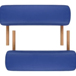 vidaXL Salud Y Belleza-Mesa camilla de masaje de madera plegable de tres cuerpos es