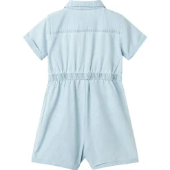 vidaXL Ropa Y Accesorios-Mono infantil de manga corta azul suave 92