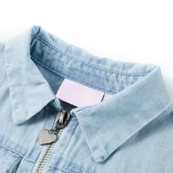 vidaXL Ropa Y Accesorios-Mono infantil de manga corta azul suave 92