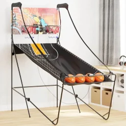 vidaXL Máquina recreativa de baloncesto con 4 bolas para 2 jugadores