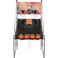 vidaXL Máquina recreativa de baloncesto con 4 bolas para 2 jugadores