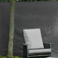 Nature Vallas De Jardín-Malla de ocultación de jardín PE gris 1,5x5 m