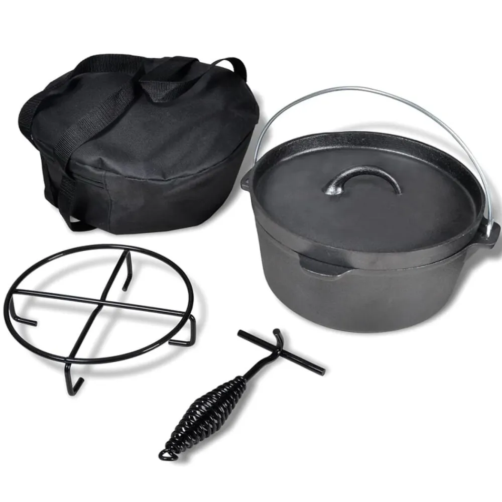 vidaXL Olla holandés incluye accesorios, 4,2 L Outlet