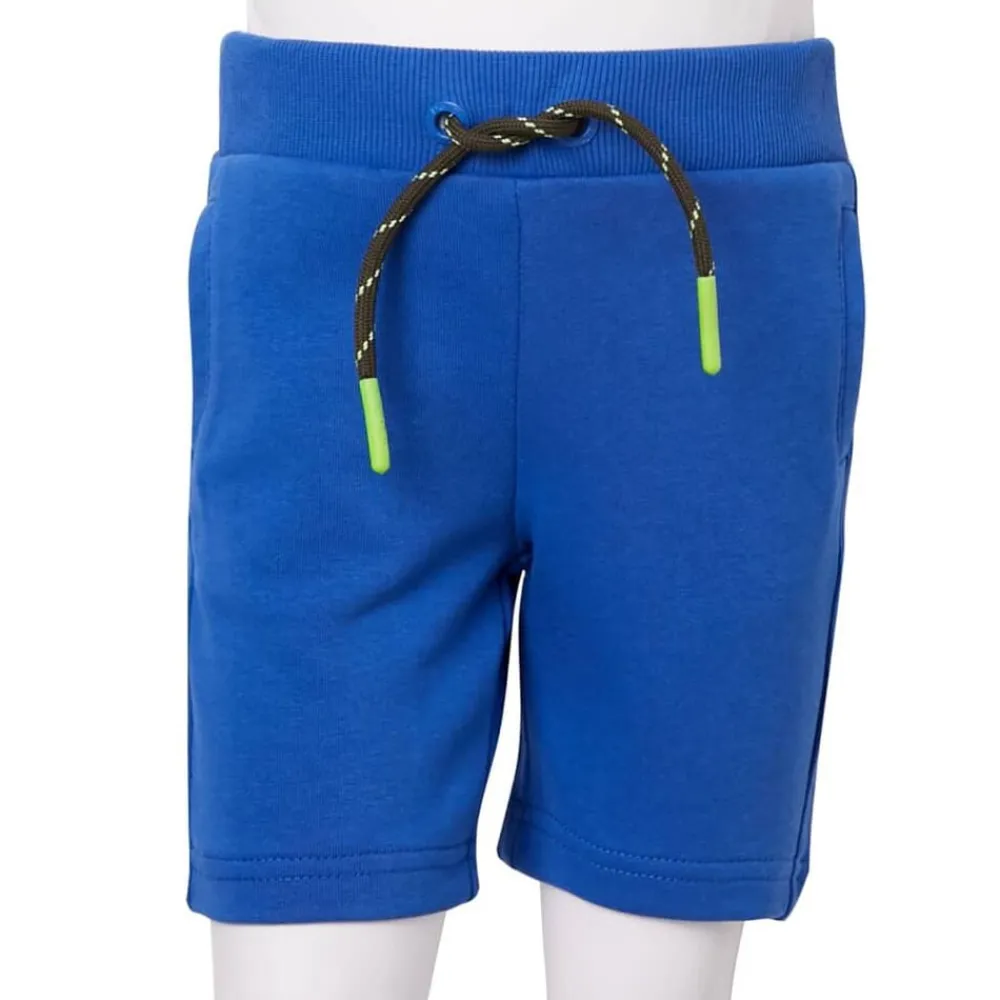 vidaXL Pantalón corto infantil con cordón 104 Azul Hot