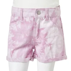 vidaXL Ropa Y Accesorios-Pantalón corto infantil rosa 104