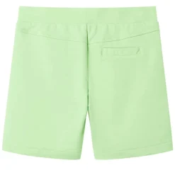 vidaXL Pantalón corto infantil verde flúor 128 New