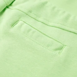 vidaXL Pantalón corto infantil verde flúor 128 New