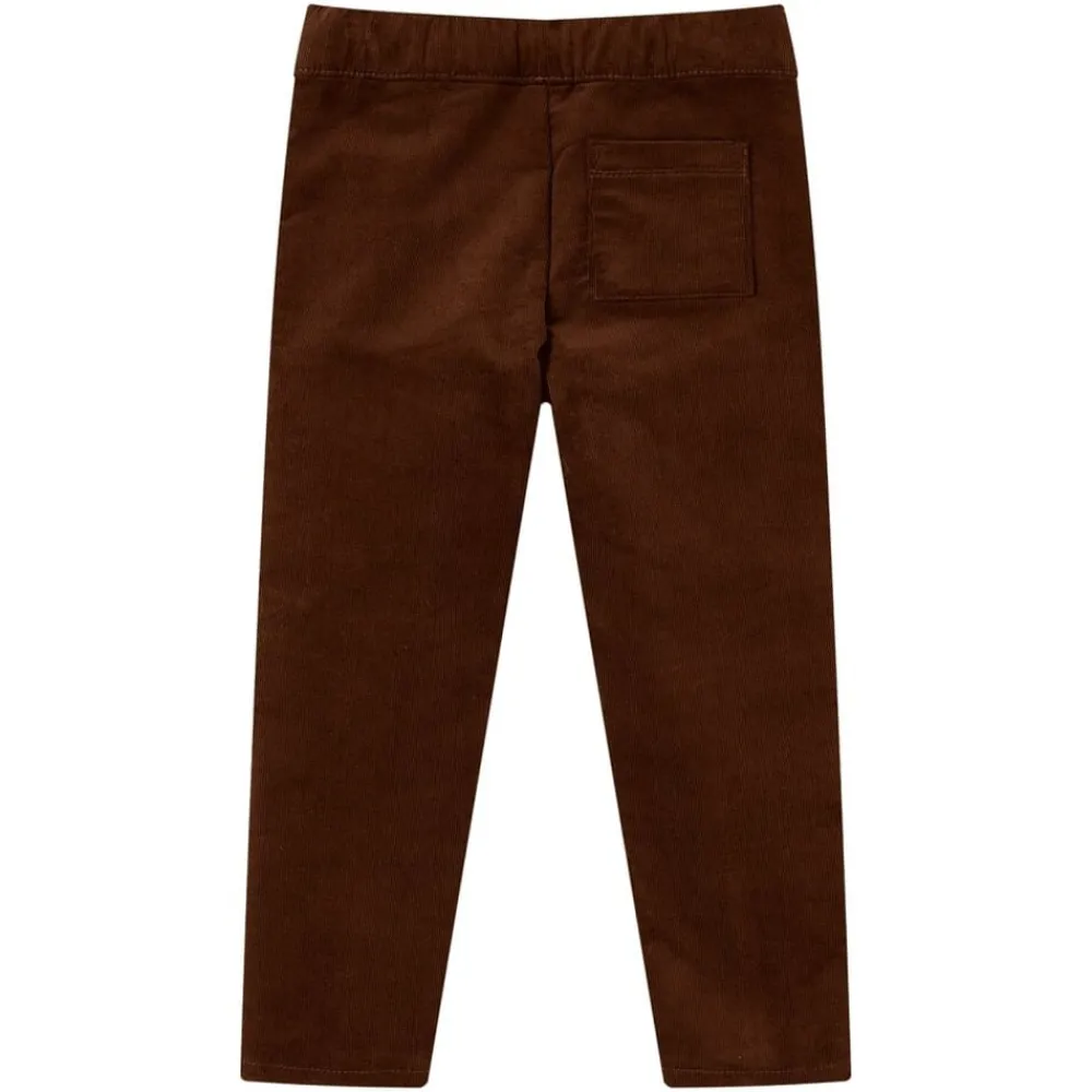 vidaXL Pantalón infantil color coñac 92 Coñac