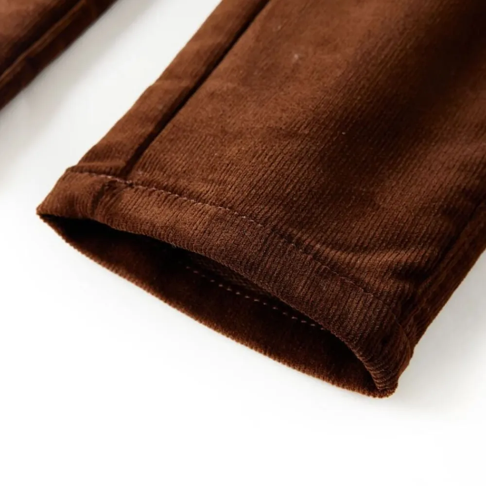 vidaXL Pantalón infantil color coñac 92 Coñac
