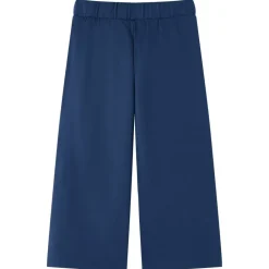 vidaXL Ropa Y Accesorios-Pantalón infantil con perneras anchas azul marino 104