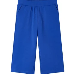 vidaXL Pantalón infantil con perneras anchas cobalto 104 Azul Clearance