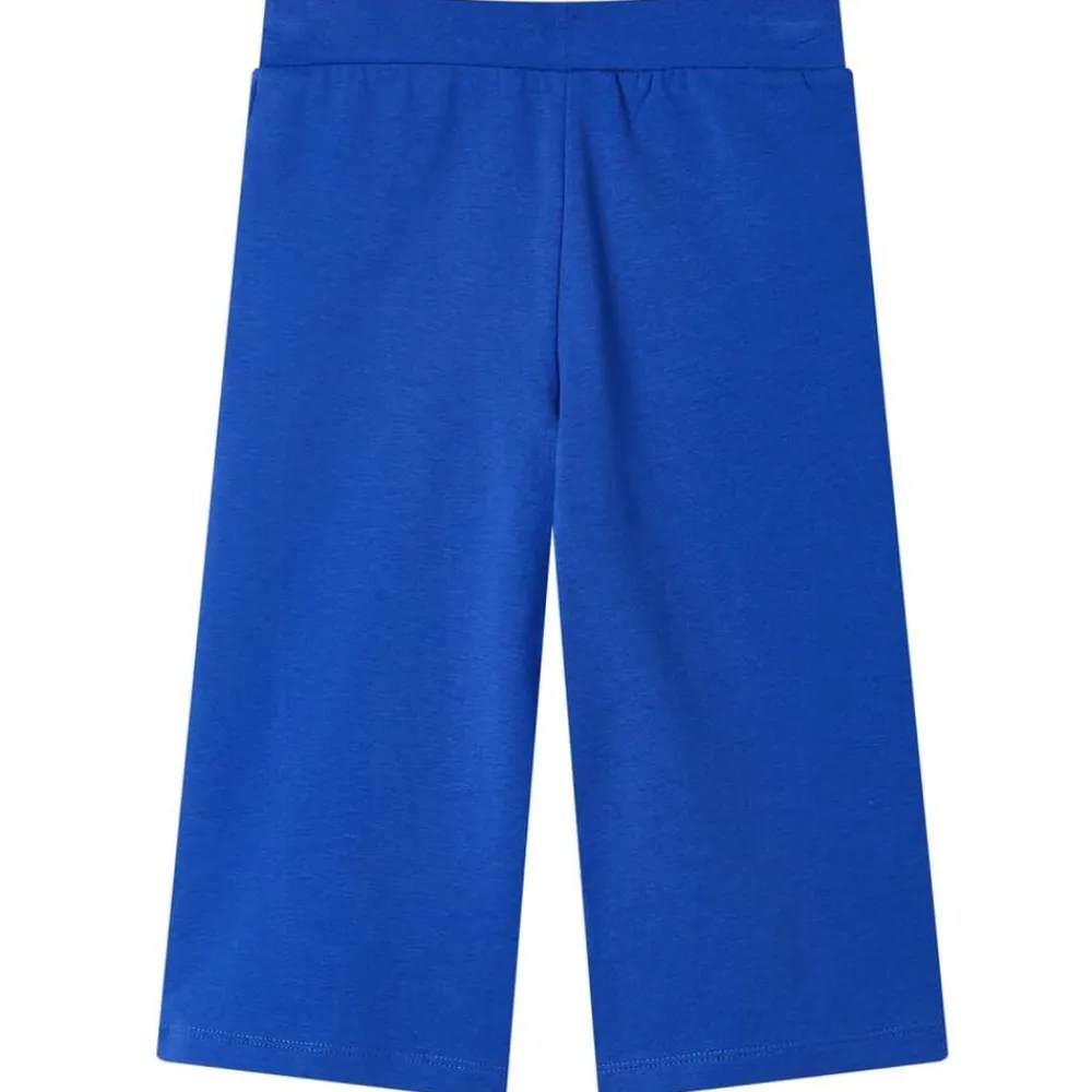 vidaXL Pantalón infantil con perneras anchas cobalto 104 Azul Clearance