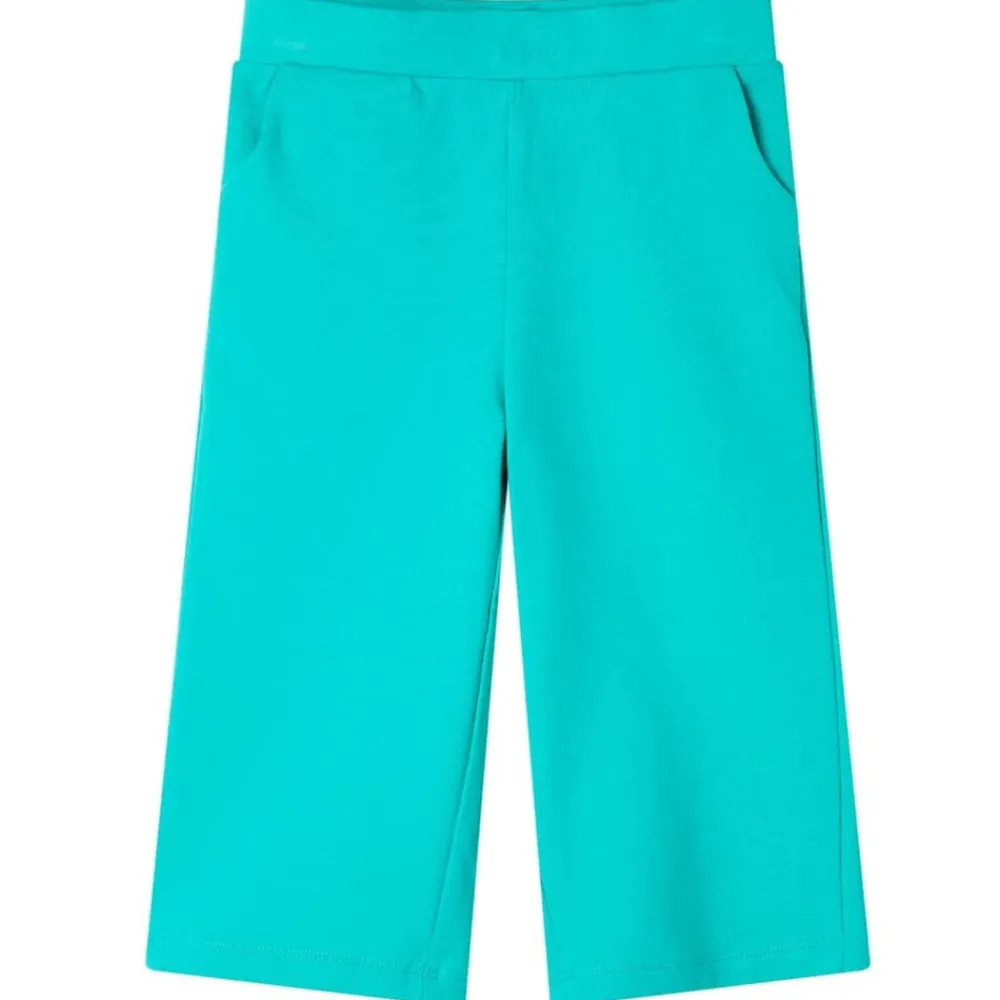 vidaXL Pantalón infantil con perneras anchas verde 116 Menta Discount