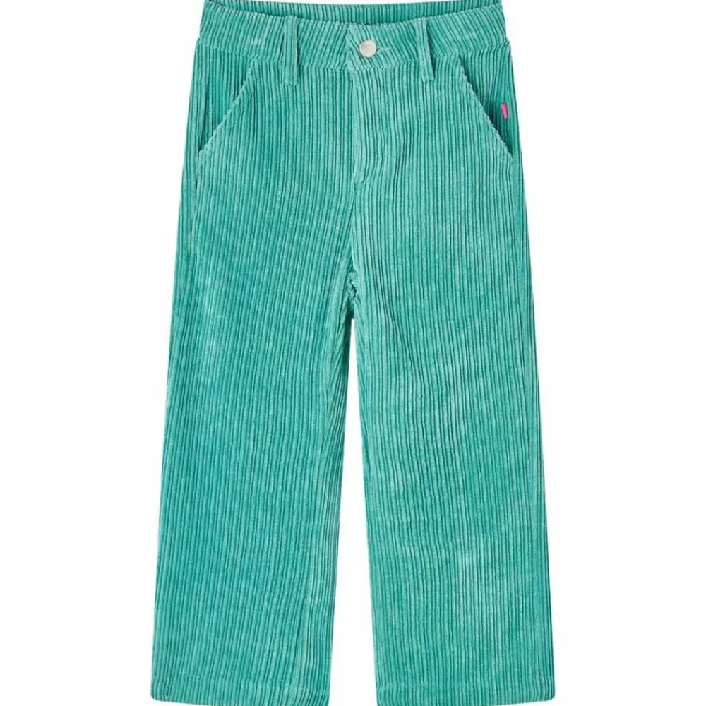 vidaXL Pantalón infantil de pana verde menta 92 Hot