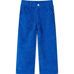 vidaXL Ropa Y Accesorios-Pantalón infantil pana azul cobalto 92