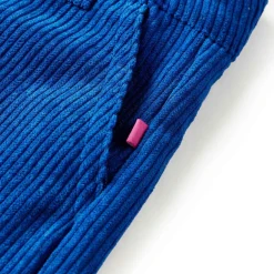 vidaXL Ropa Y Accesorios-Pantalón infantil pana azul cobalto 92