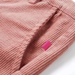 vidaXL Ropa Y Accesorios-Pantalón infantil pana rosa envejecido 92