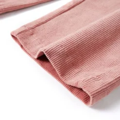 vidaXL Ropa Y Accesorios-Pantalón infantil pana rosa envejecido 92