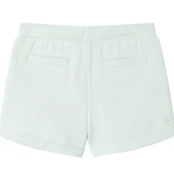 vidaXL Pantalones cortos infantiles con cordón verde claro mixto 116 Menta