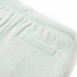 vidaXL Pantalones cortos infantiles con cordón verde claro mixto 116 Menta