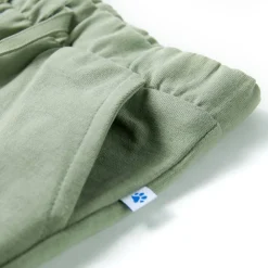 vidaXL Pantalones cortos infantiles con cordón caqui claro 92 New