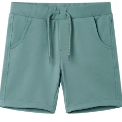 vidaXL Ropa Y Accesorios-Pantalones cortos infantiles con cordón color azul petróleo claro 92