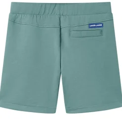 vidaXL Ropa Y Accesorios-Pantalones cortos infantiles con cordón color azul petróleo claro 92