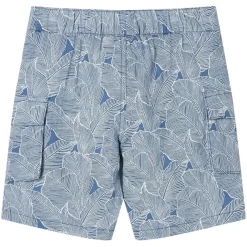vidaXL Ropa Y Accesorios-Pantalones cortos infantiles con cordón azul oscuro 104