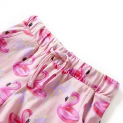 vidaXL Pantalones cortos infantiles con cordón rosa claro 92 Clearance