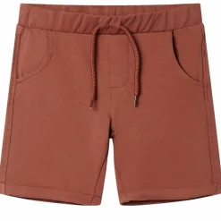 vidaXL Pantalones cortos infantiles con cordón marrón 92 Marrón Clearance