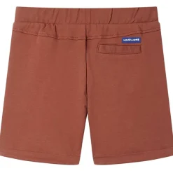 vidaXL Pantalones cortos infantiles con cordón marrón 92 Marr&oacute;n Clearance